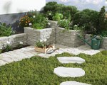 DIY-Kräutergarten mit Gartenmauer